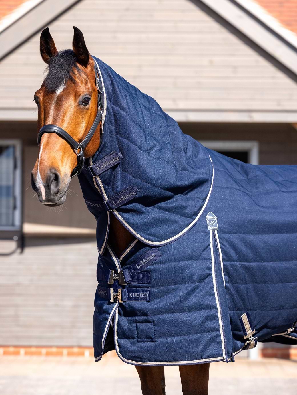 LeMieux Kudos Stable Neck Cover 50g Navy