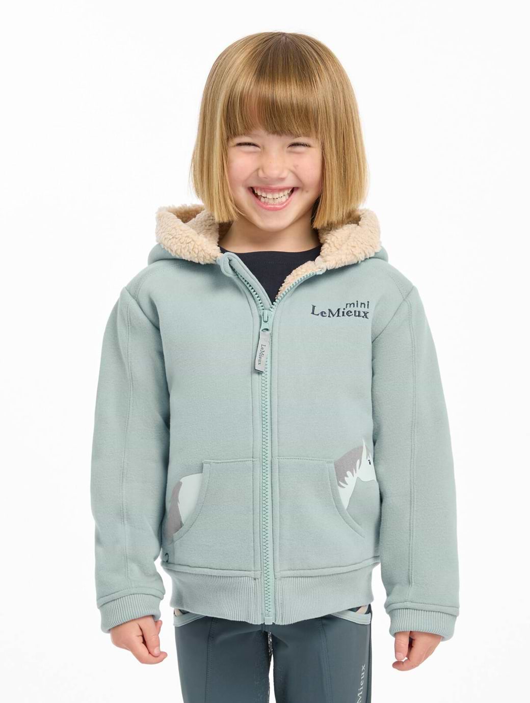 LeMieux Mini Charlie Lined Hoodie Glacier