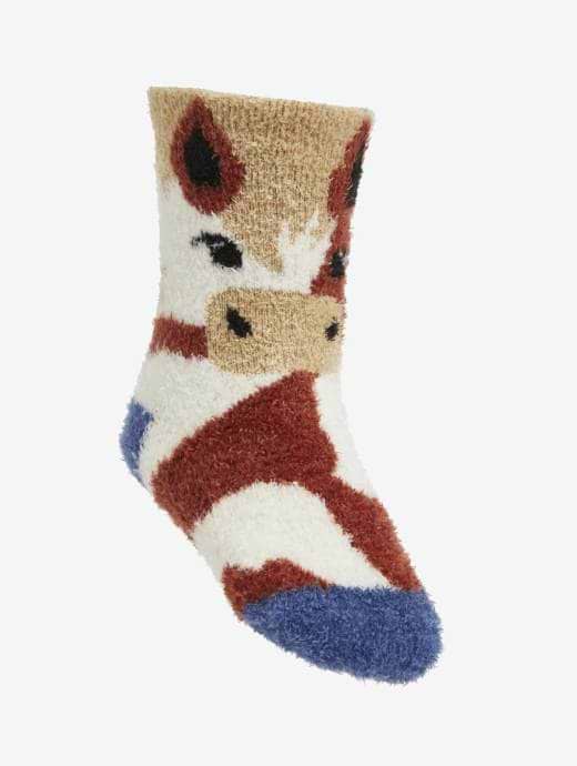 LeMieux Mini Fluffy Character Socks Flash