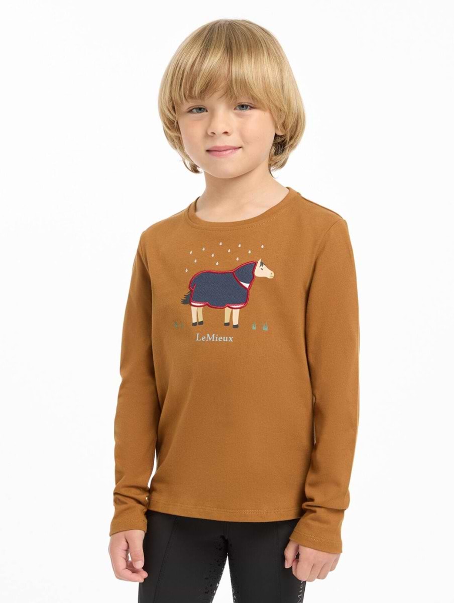 LeMieux Mini Jessie Long Sleeve Top Ginger