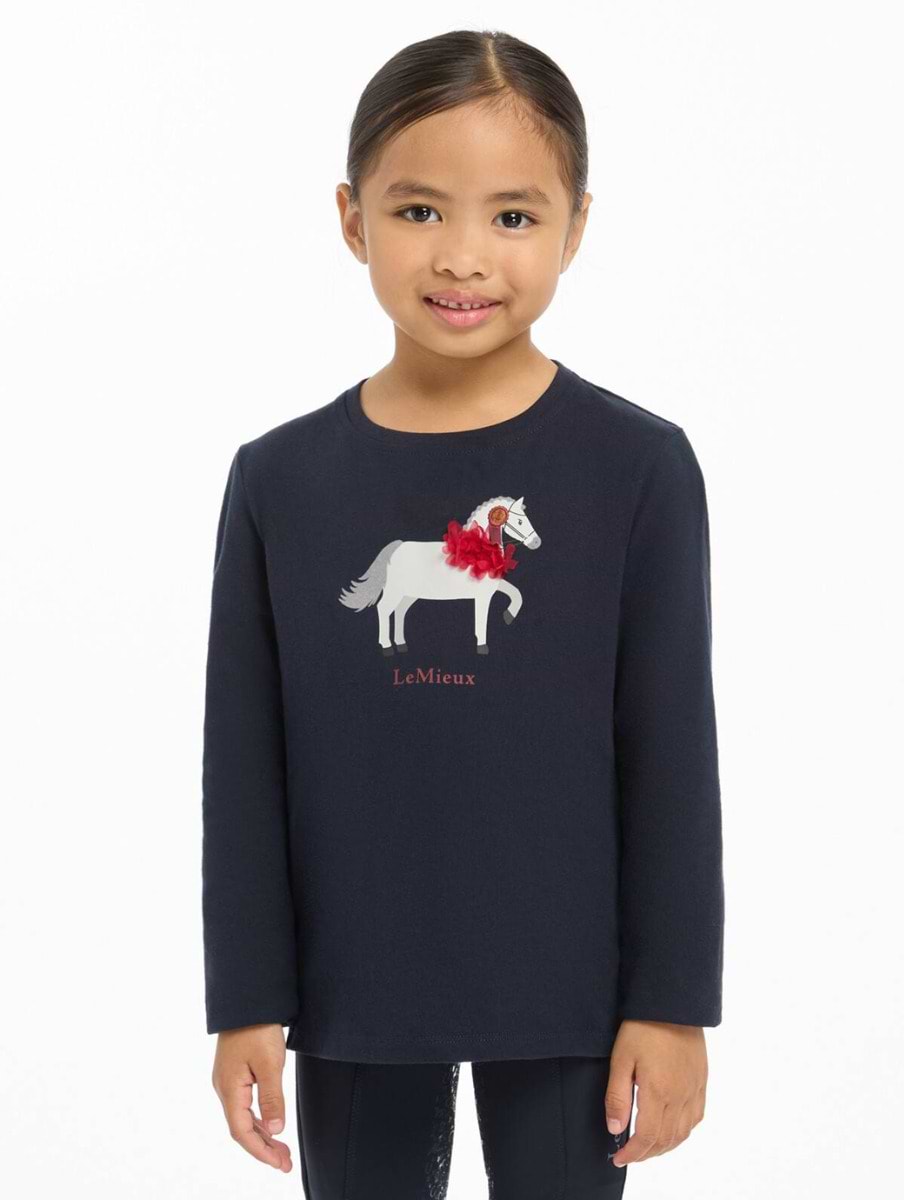 LeMieux Mini Jessie Long Sleeve Top Navy