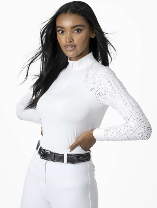 LeMieux Olivia Long Sleeve Show Shirt White