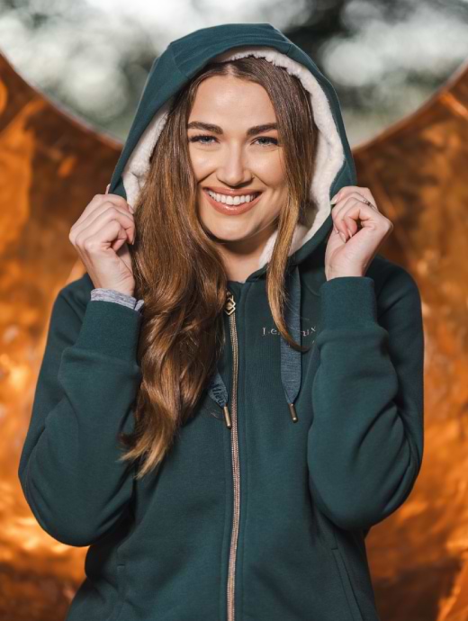LeMieux Sherpa Lined Hoodie Spruce Griggs Equestrian