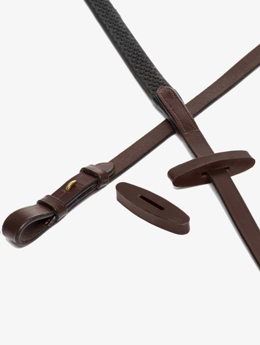 LeMieux Rubber Rein Stoppers Brown