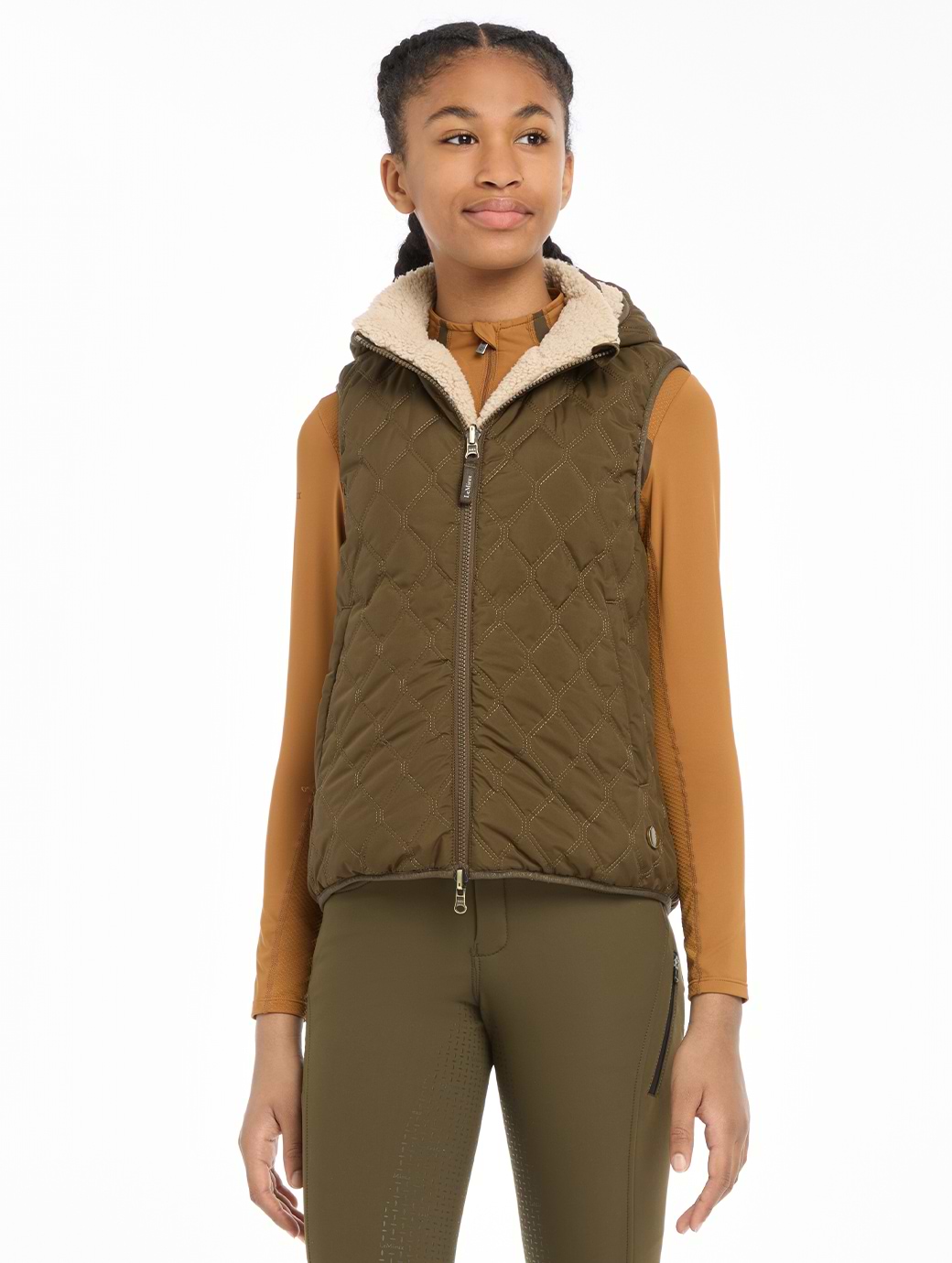 LeMieux Young Rider Eloise Reversible Winter Gilet Alpine