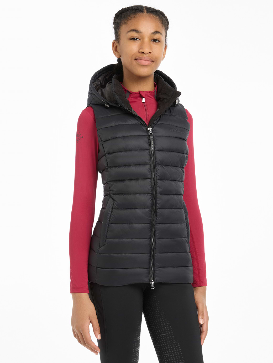 LeMieux Young Rider Milly Puffer Gilet Black