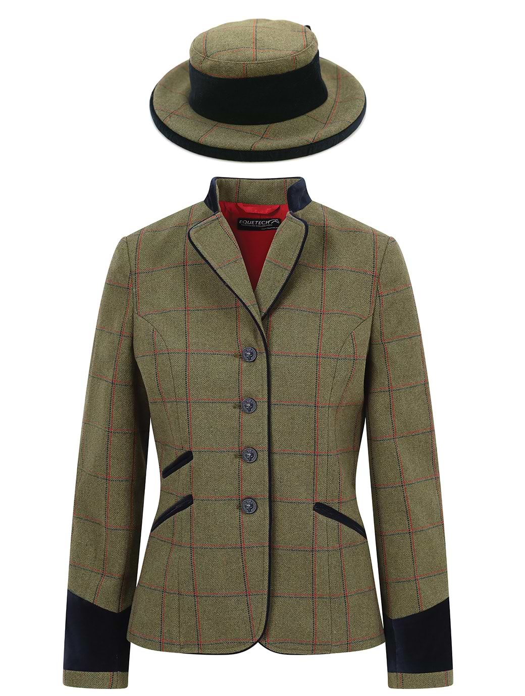 Equetech Launton Leaders Jacket & Hat Green