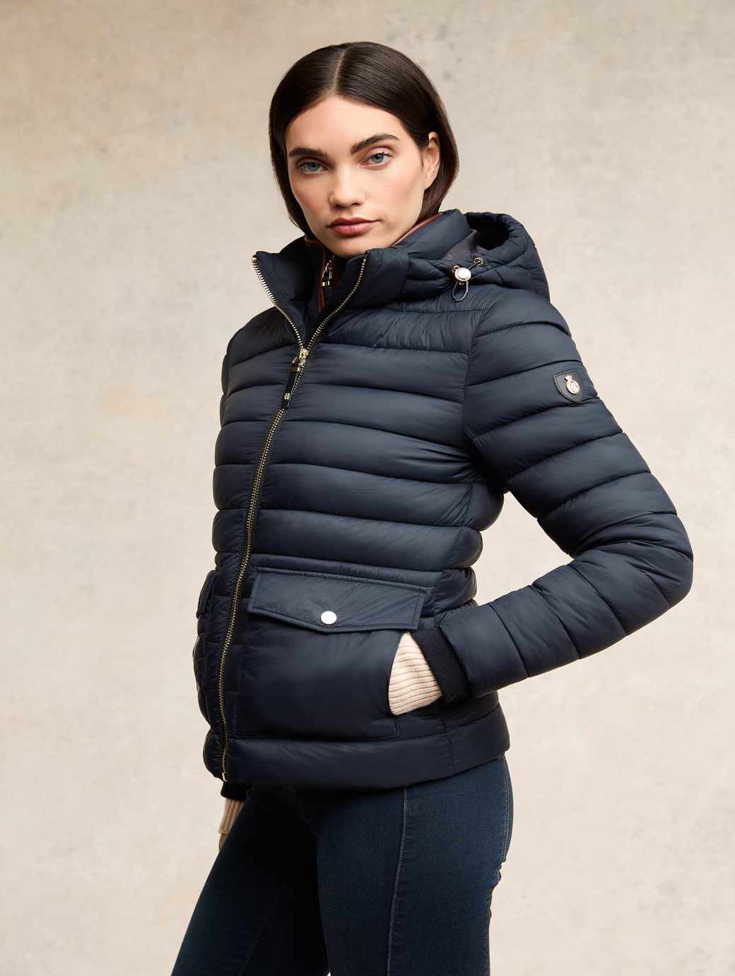 Holland Cooper Pearson Hybrid Jacket Ink Navy