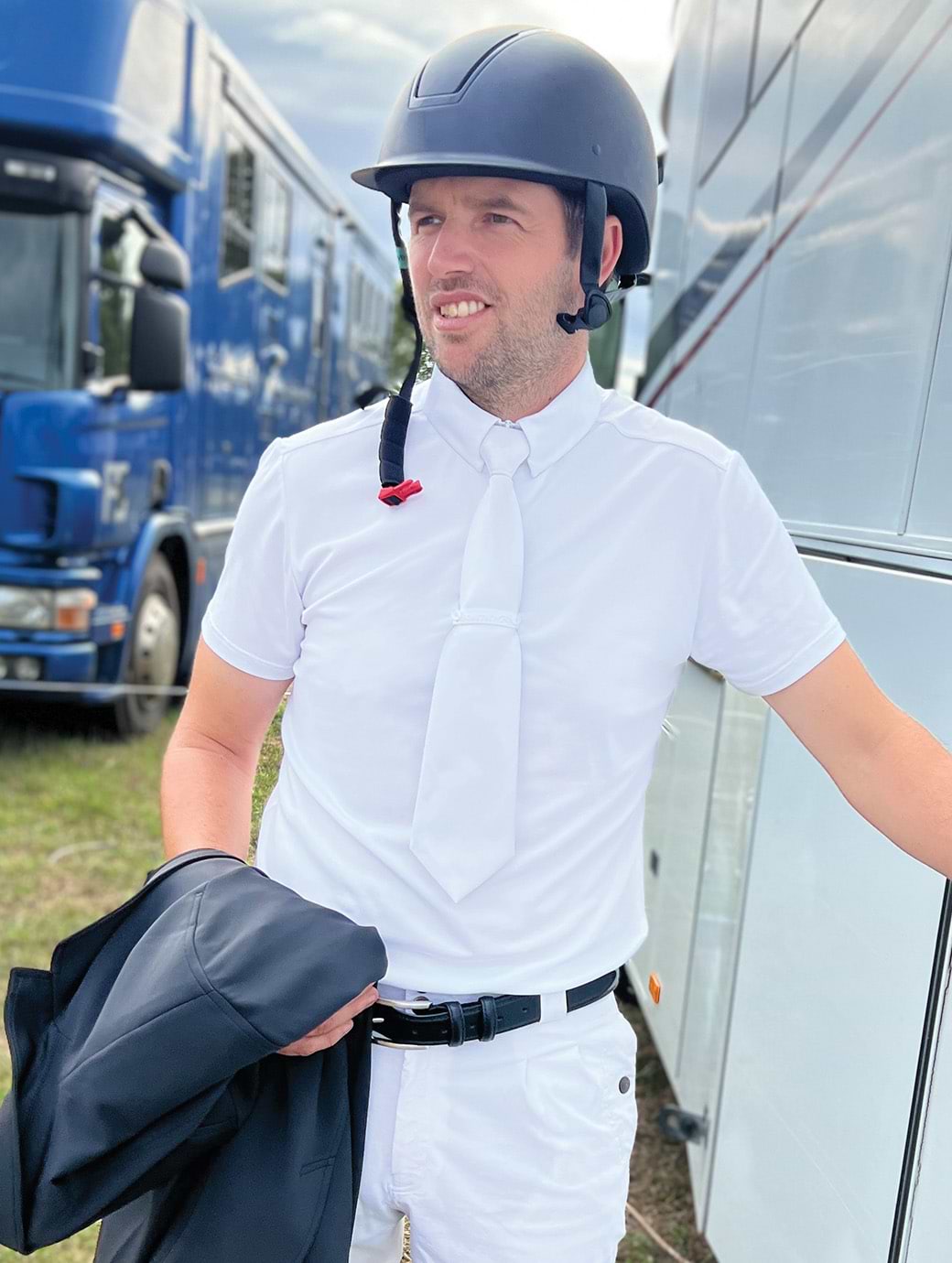 Equetech Men's Elite Cool Competition Shirt White