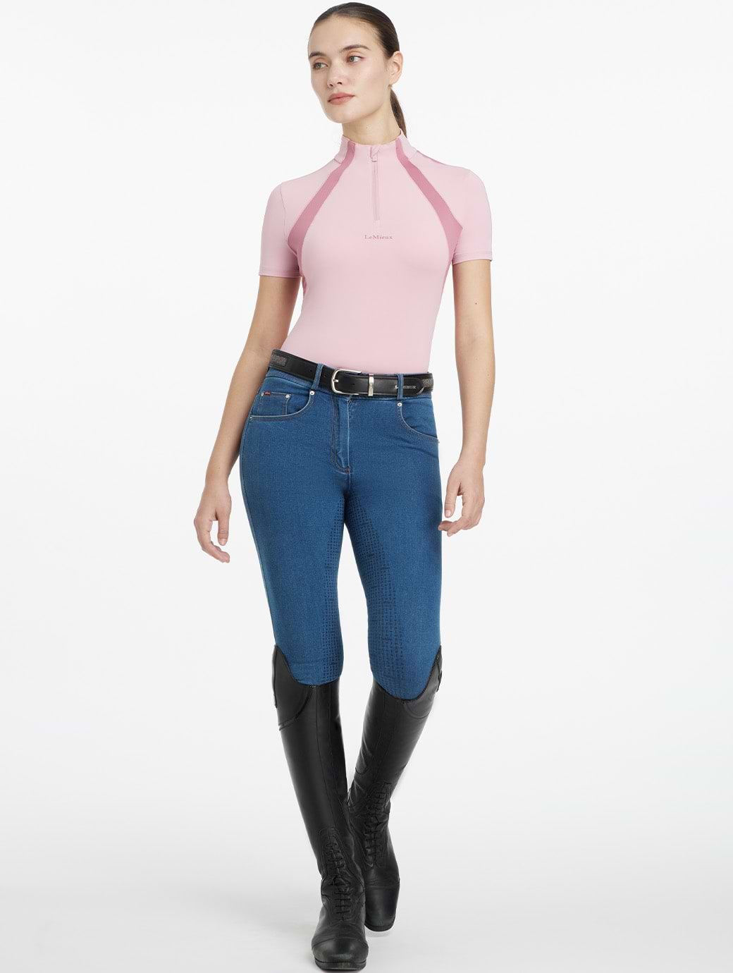 LeMieux Maria Mesh Short Sleeve Base Layer Blossom