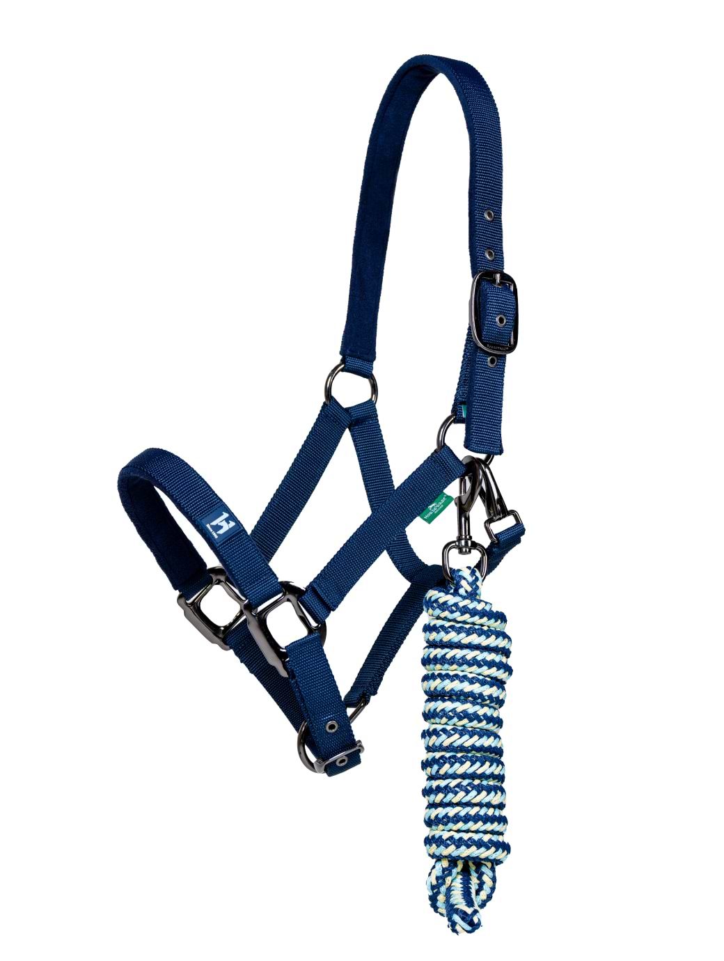 Horseware Newmarket Headcollar & Leadrope Whitney Navy