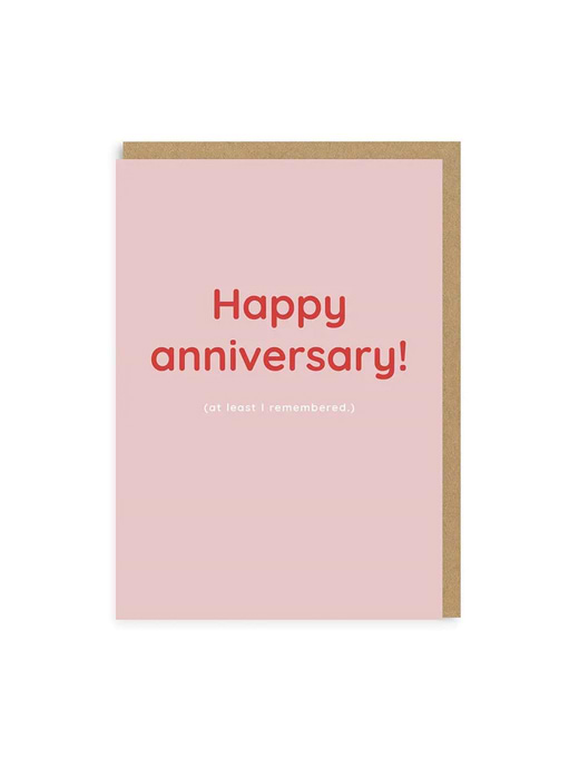 Ohh Deer Happy Anniversary ( I Remembered) Greeting Card
