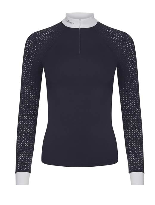 LeMieux Olivia Long Sleeve Show Shirt Navy