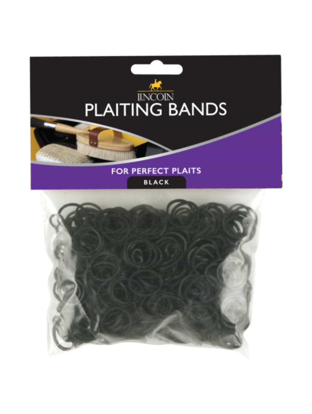 Lincoln Plaiting Bands-Black