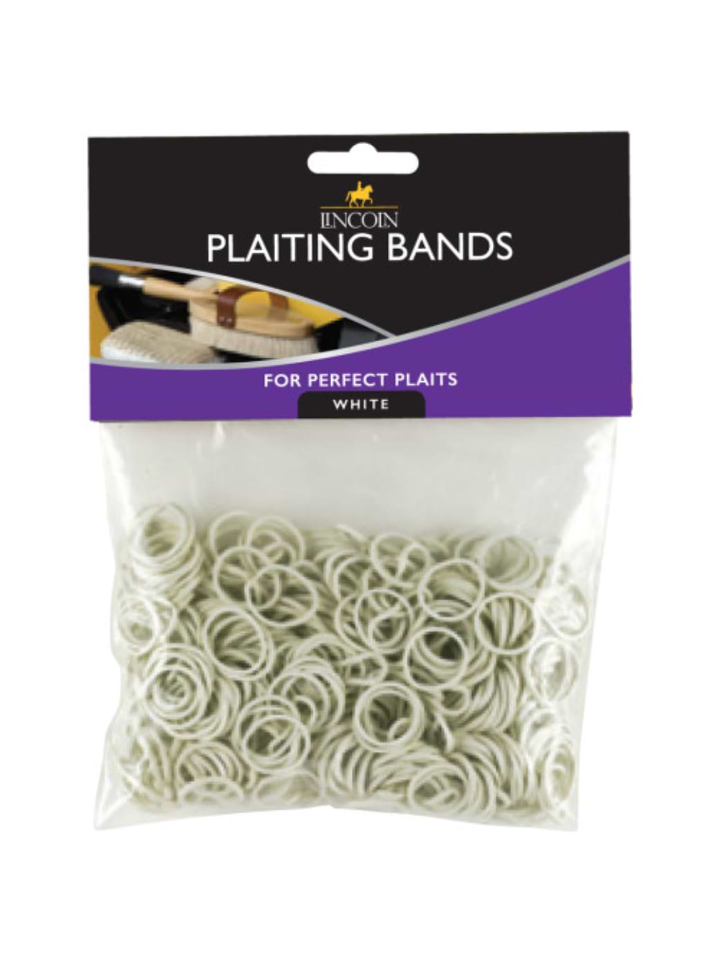 Lincoln Plaiting Bands-White