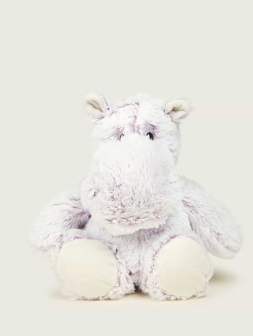 *AW23*Warmies Plush Marshmallow Hippo Microwavable