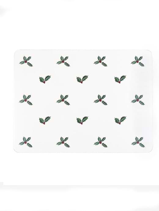 Sophie Allport Holly & Berry Placemats Set of 4