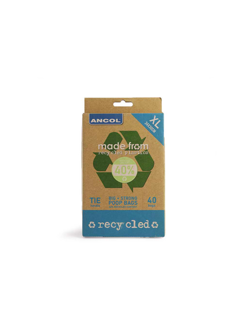 *136*Poop Bags XL 34x30cm Flat Pk40