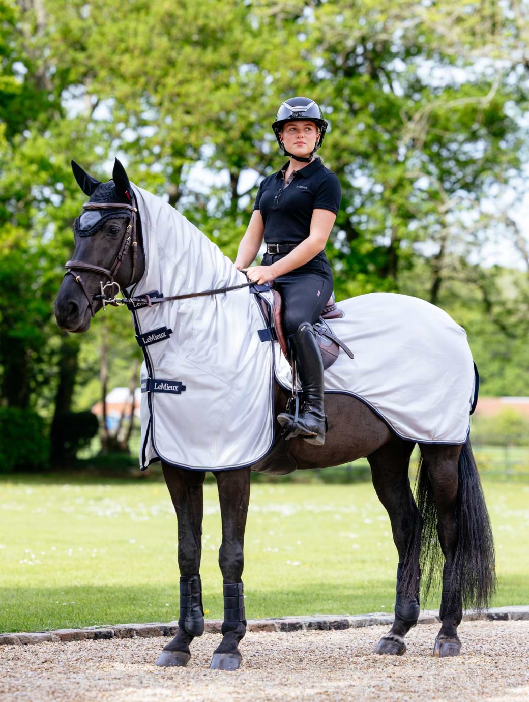 LeMieux Ride On Fly Rug Grey