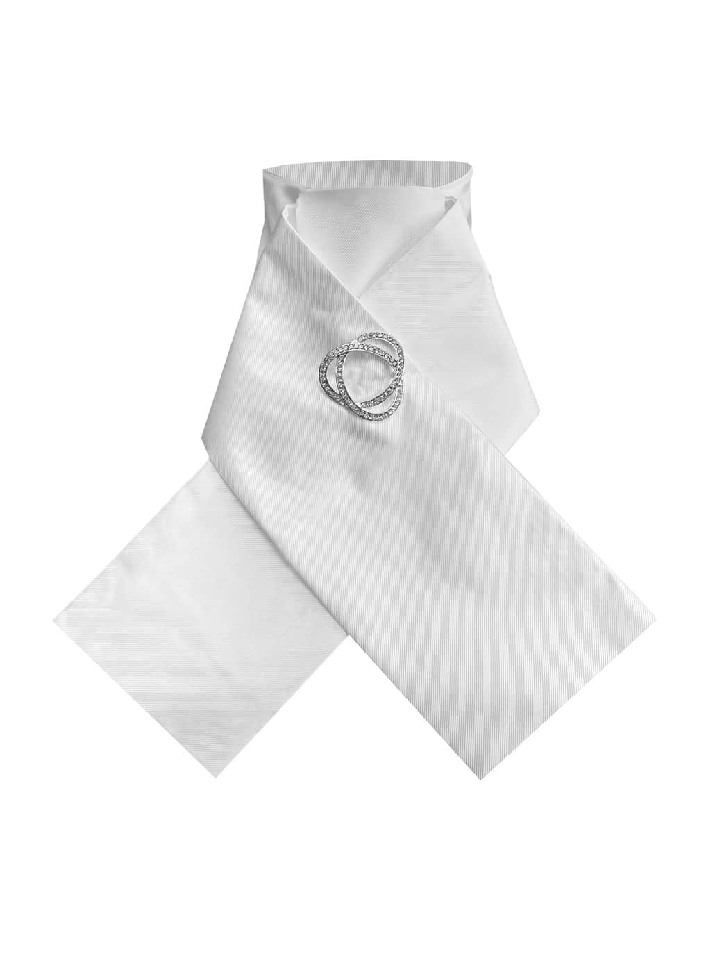 Equetech Ready-Tied Stock - Plain White