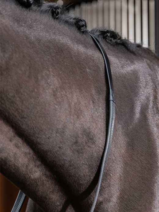 LeMieux Rubber Reins Black