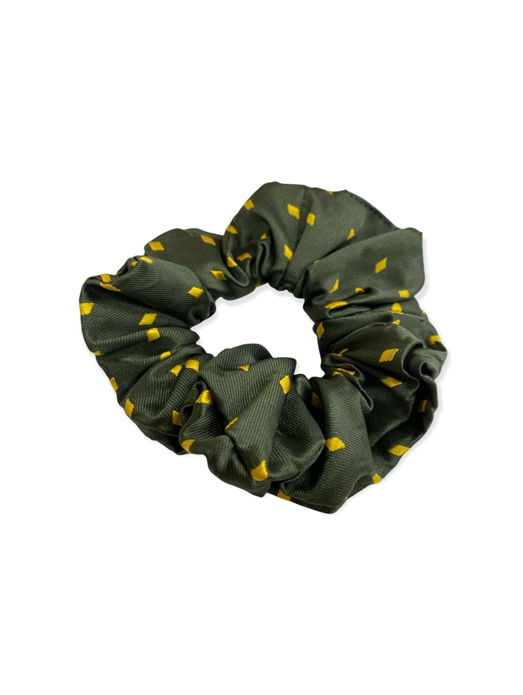 Equetech Hair Scrunchies Diamond Design Forest/Gold