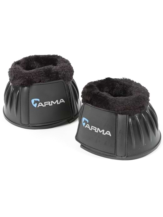 Shires Arma Fleece Top Overreach Boots- Black