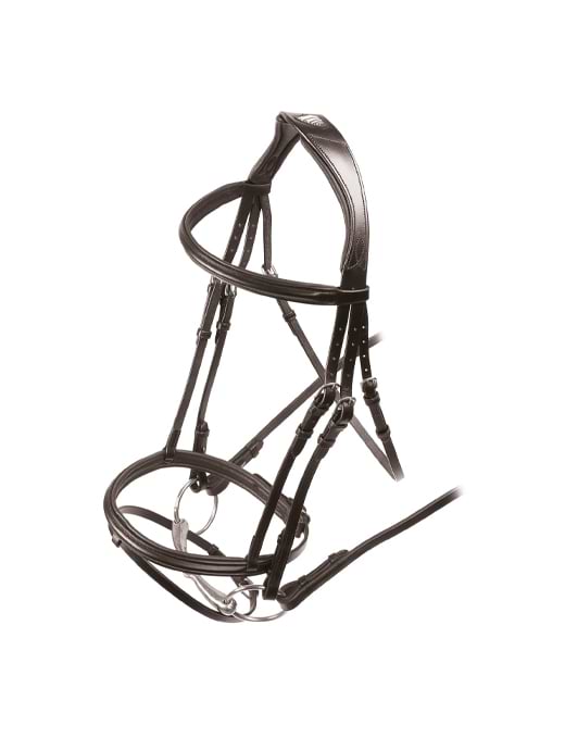Shires Velociti RAPIDA Padded Raised Flash Bridle Havana