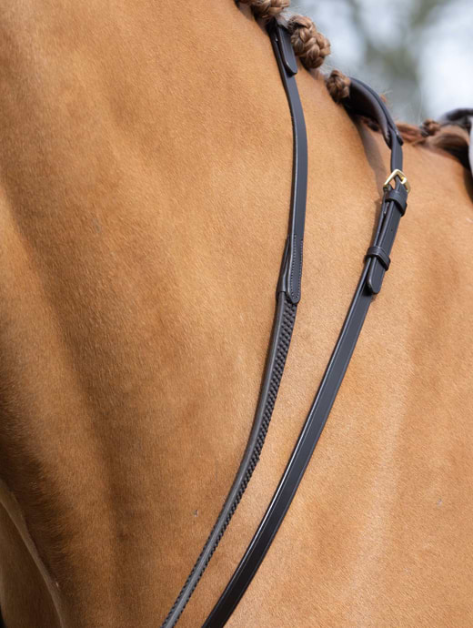 LeMieux Soft Rubber Reins Brown/Brown 