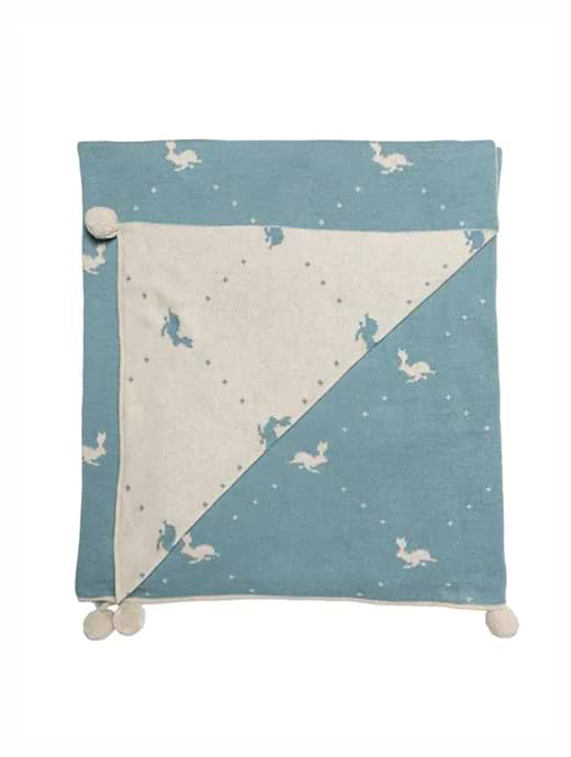 Sophie Allport Hare Knitted Throw