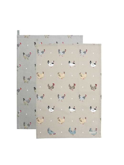 Sophie Allport Lay a Little Egg Tea Towel (Set of Two)