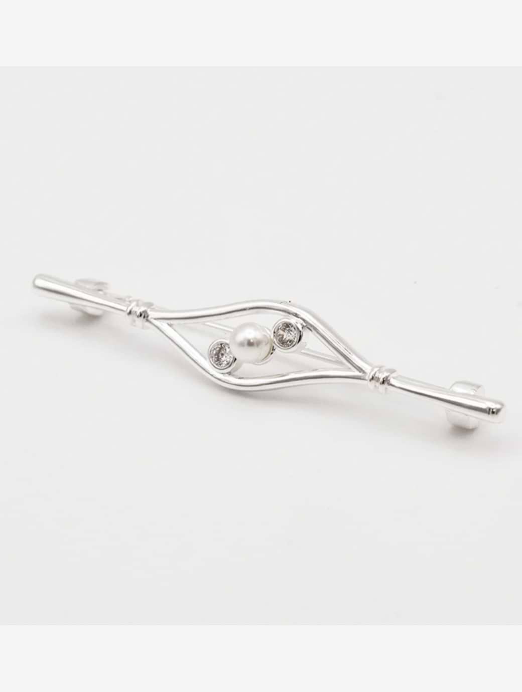 Equetech Deluxe Nouveau Stock Pin Silver
