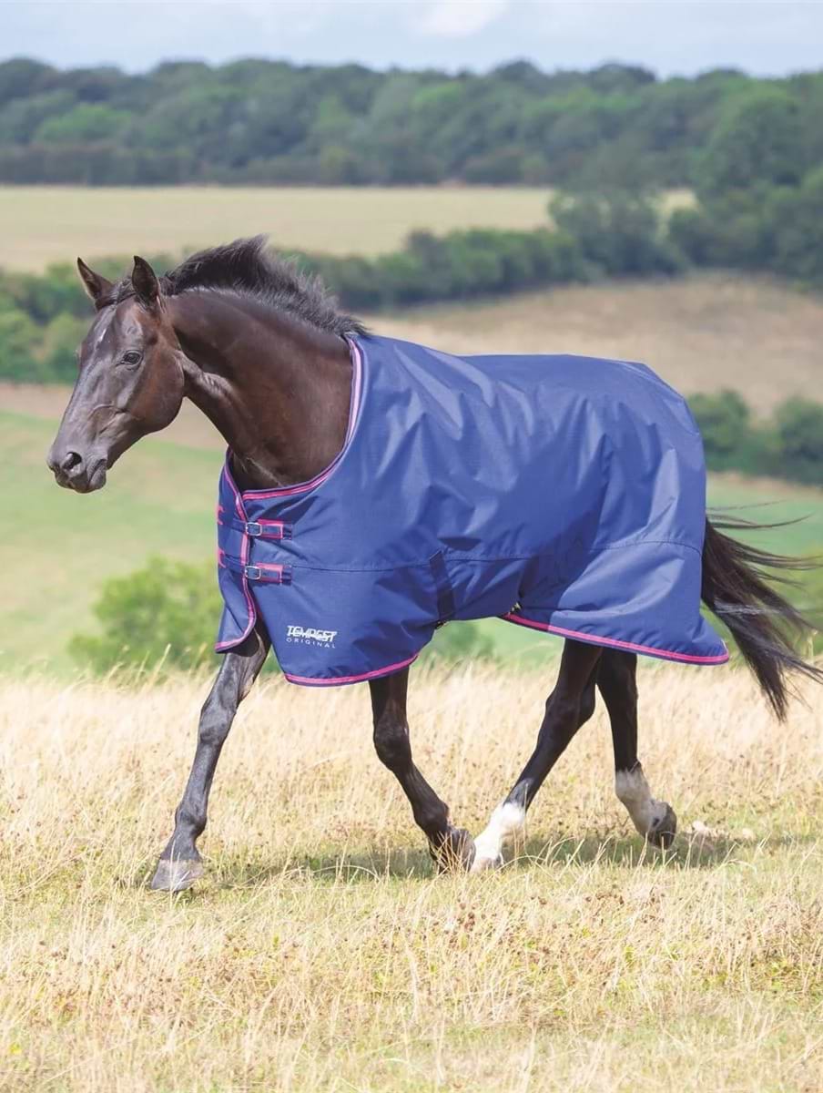 Tempest Original 100 Turnout Rug Navy/Pink 4'3