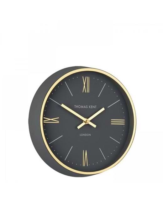 *AW23*Thomas Kent 10" Hampton Wall Clock Charcoal