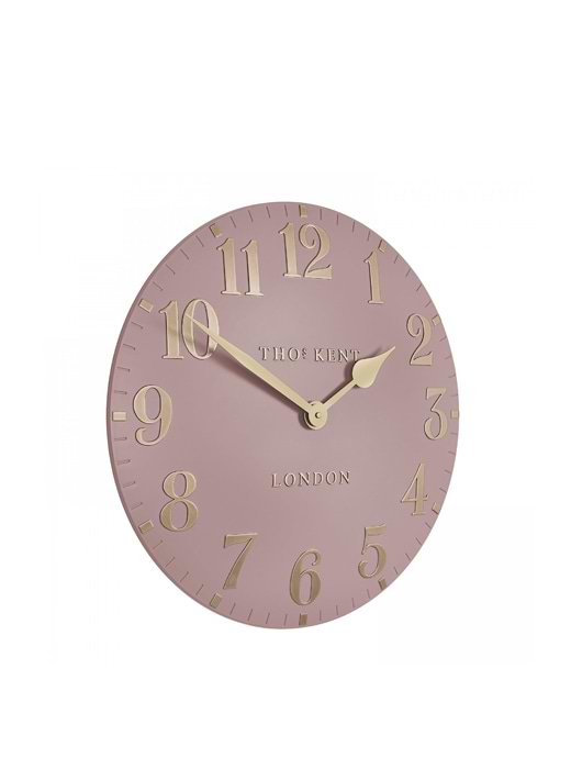 Thomas Kent 12" Arabic Wall Clock Blush Pink 
