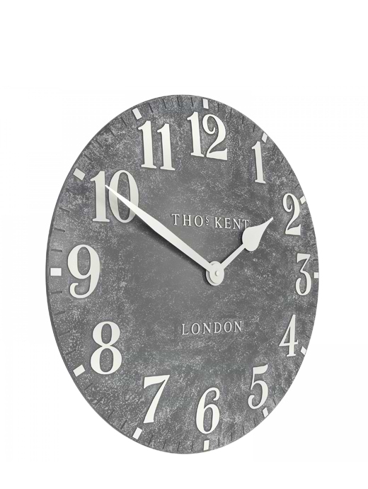 Thomas Kent 20" Outdoor Arabic Wall Clock Cement	