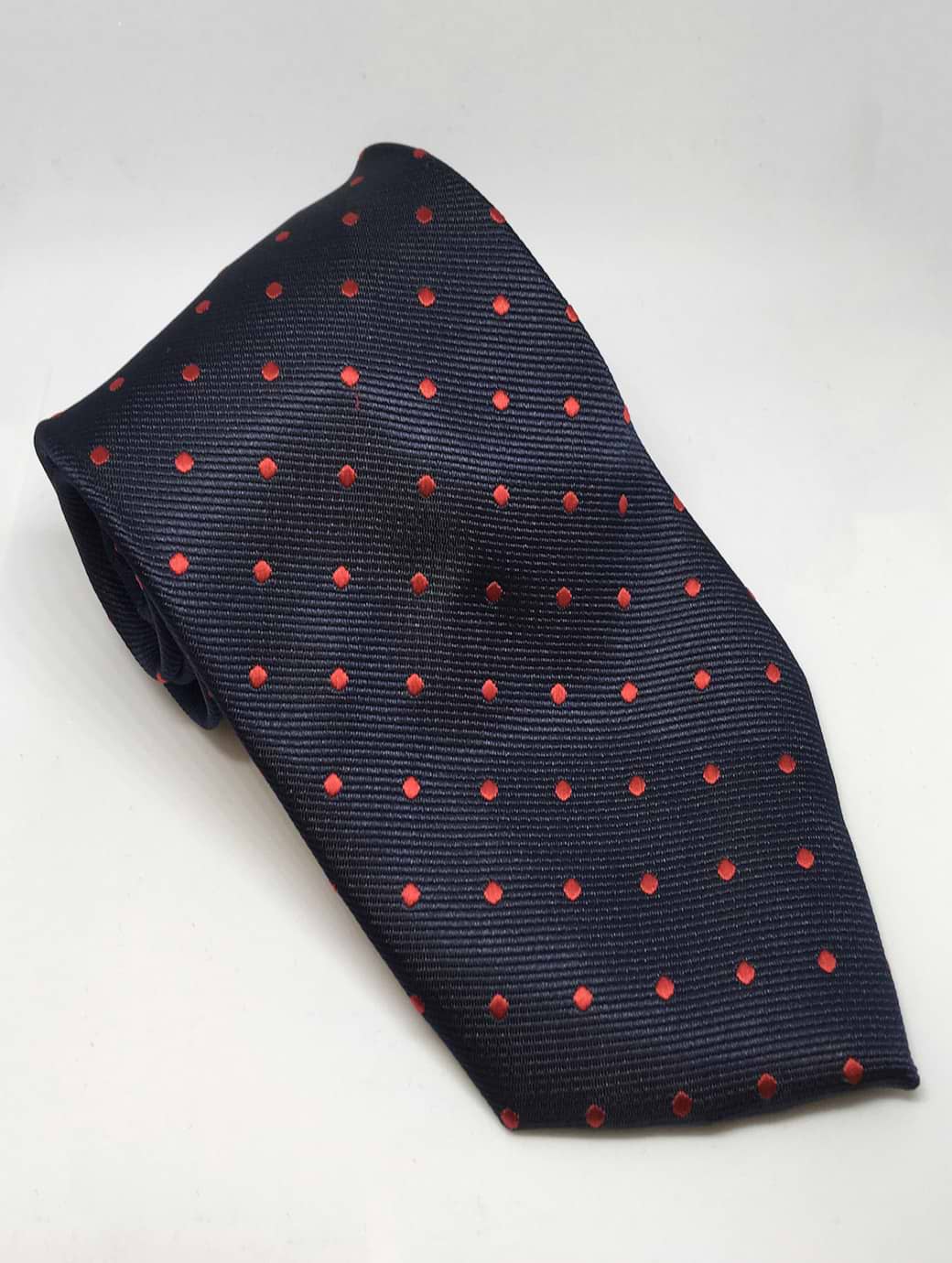 Equetech Polka Dot Show Tie Navy/Red