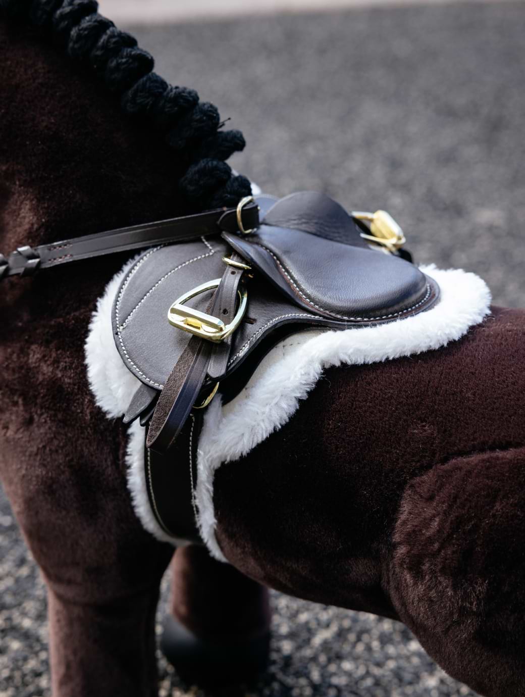 LeMieux Toy Pony Hunter Saddle Pad & Girth Brown