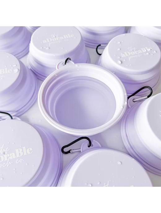 *SS24*The Adorable Pooch Company Travel Bowl Lavender