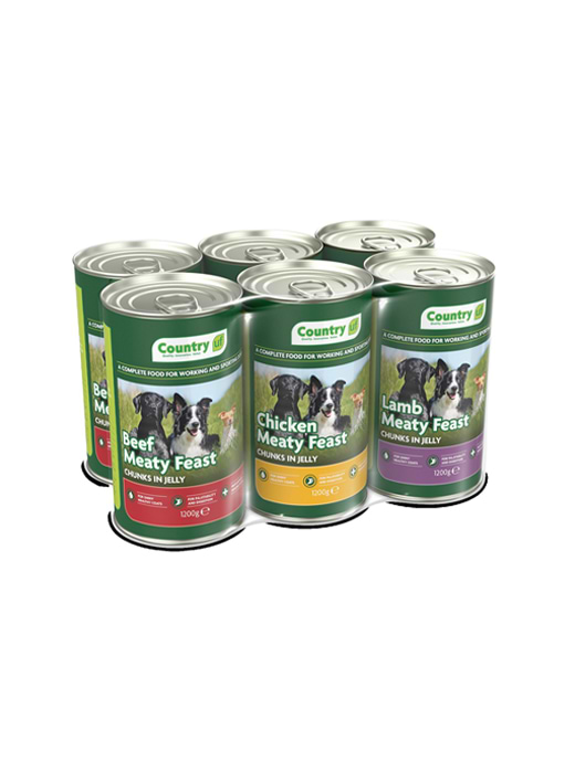 United Petfood Country UF Dog Tins 6x1200g