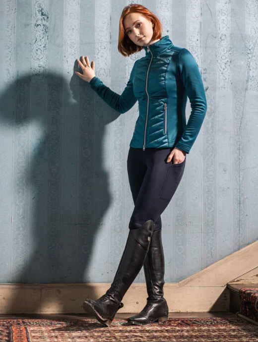 LeMieux Brushed Pull On Breeches Navy