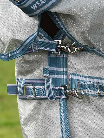 Weatherbeeta Comfitec Plus Dynamic Combo Neck Medium Navy / Light Blue / PurplePlaid | The Drillshed Weatherbeeta Comfitec Plus Dynamic Combo Neck Medium Navy / Light Blue / PurplePlaid | The Drillshed