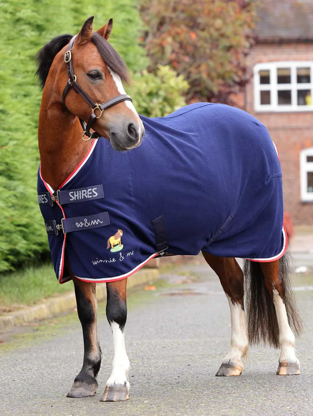 Shires Winnie & Me Fleece Rug Navy