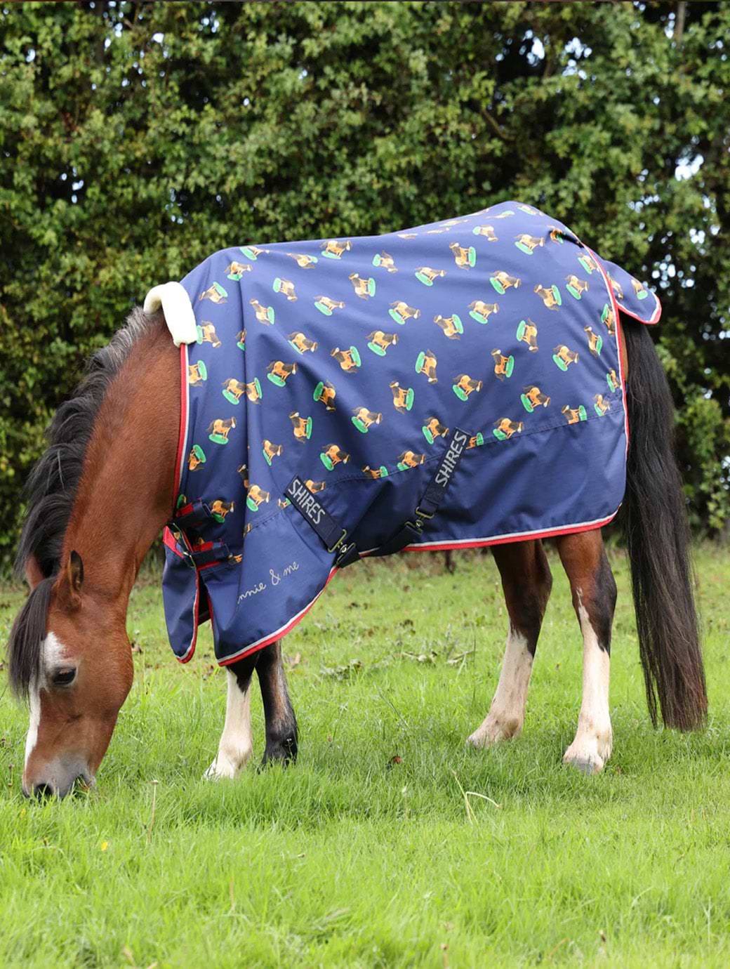 Shires Winnie & Me Lite Turnout Rug Navy
