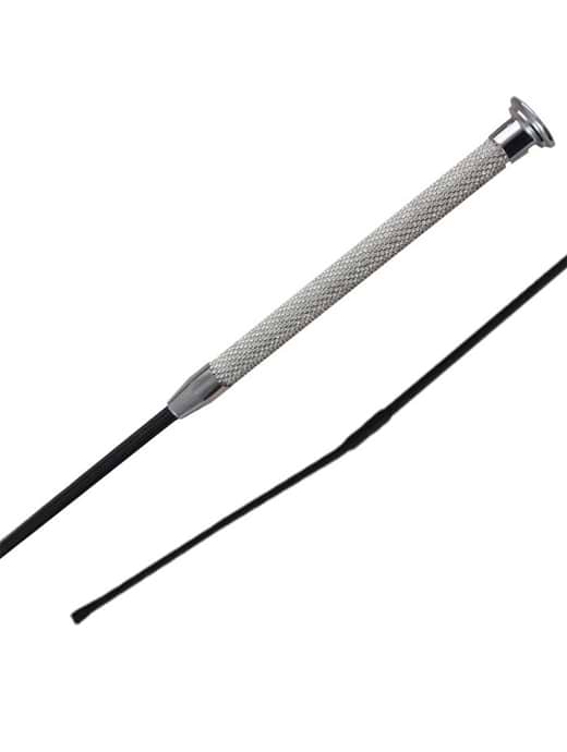 Woof Wear Glitz Dressage Whip Silver