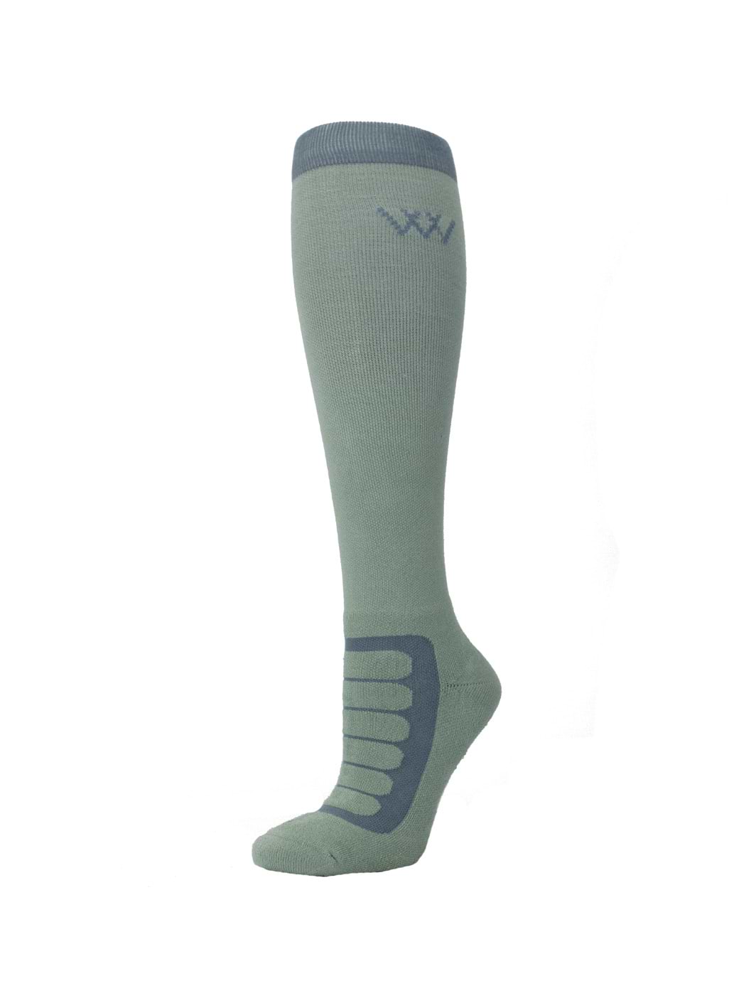 Woof Wear Long Bamboo Tech Riding Sock - Sage/Steel