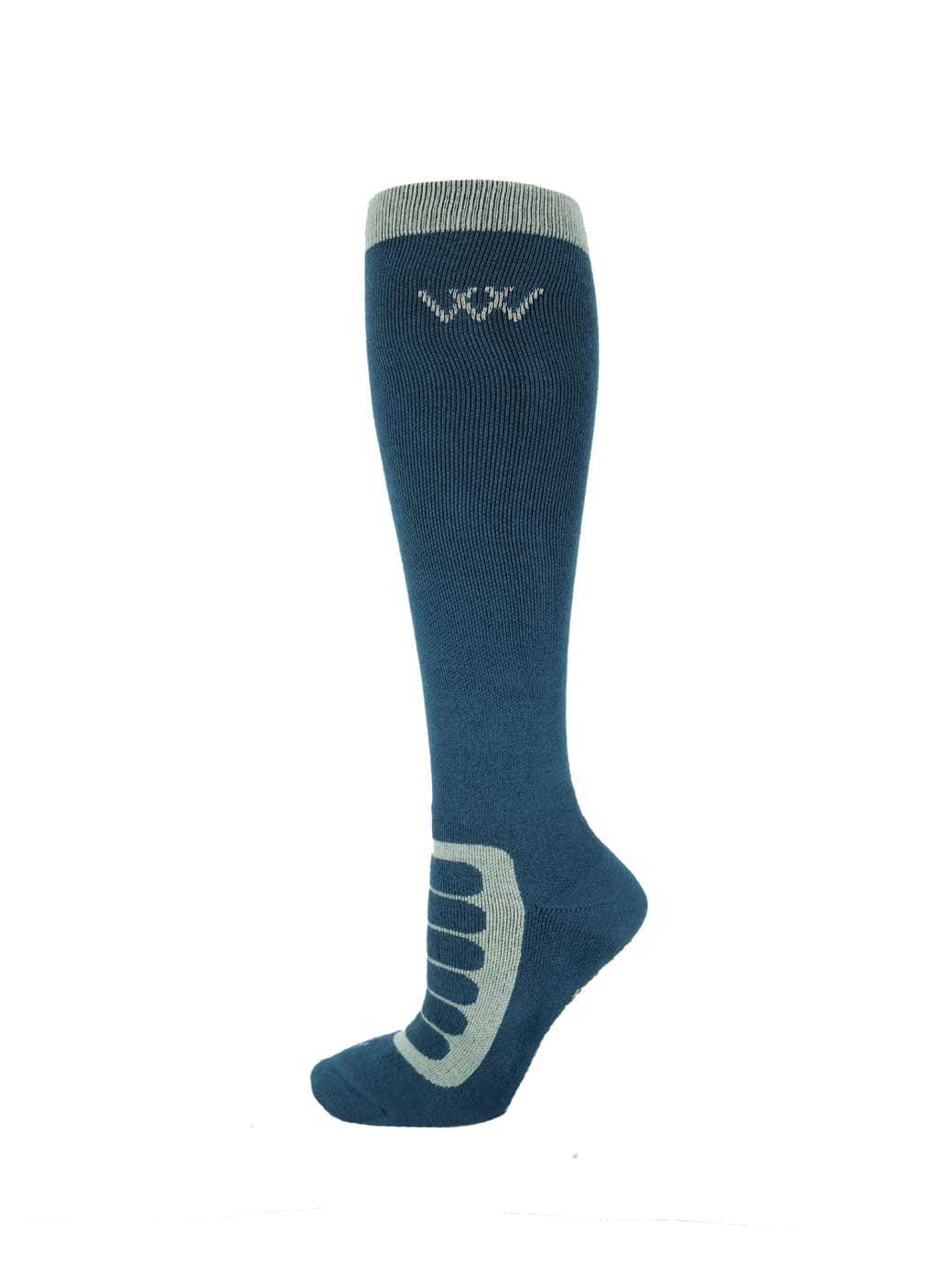 Woof Wear Long Bamboo Tech Riding Sock - Petrol/Sage