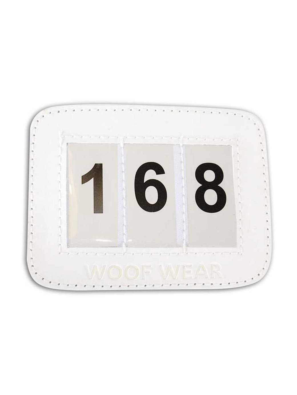 Woof Wear Bridle Number Holder White