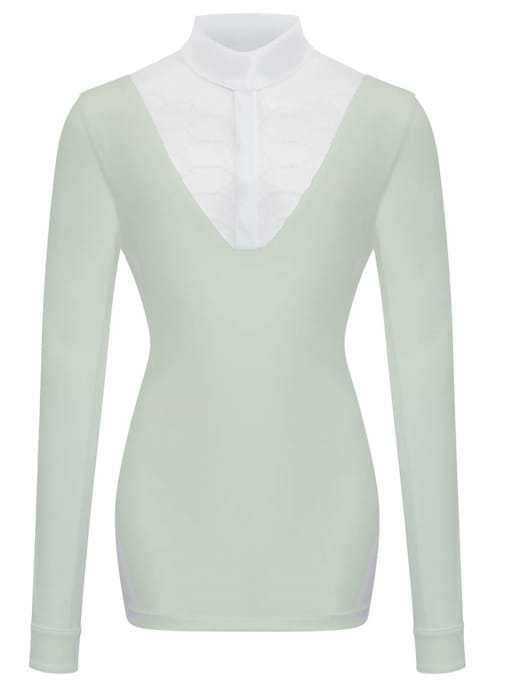 LeMieux Young Rider Eva Long Sleeve Show Shirt Pistachio 