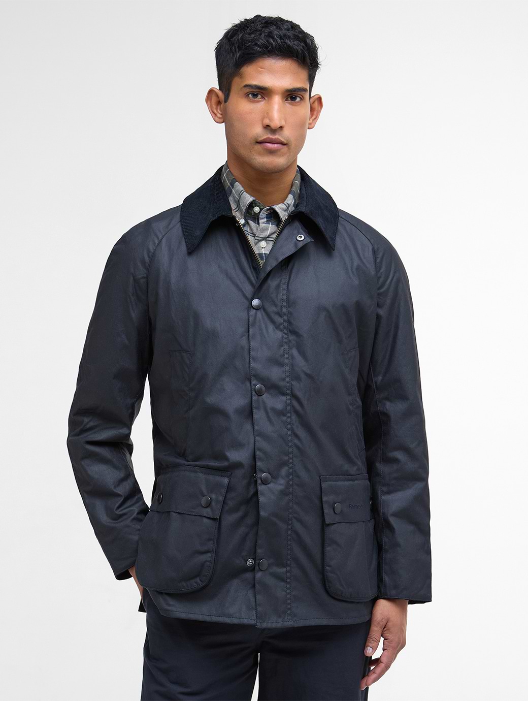 Barbour Men's Ashby Wax Jacket Navy